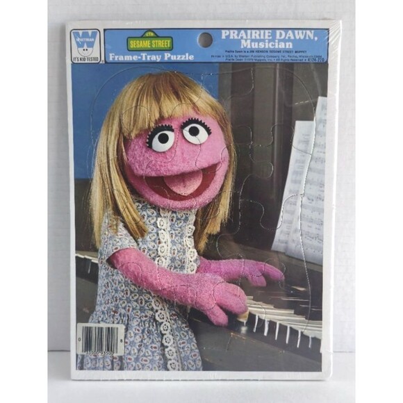 1970s Vintage Sesame Street Prairie Dawn & Woody Woodpecker Frame Tray Puzzles - Picture 4 of 6